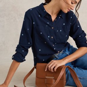 GO8435 White Stuff Dark Blue Sophie Shirt
