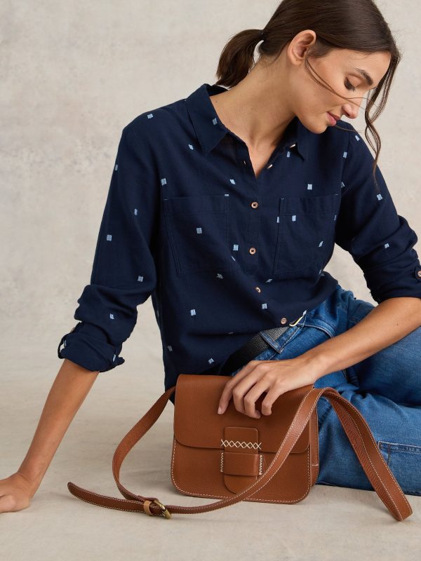 GO8435 White Stuff Dark Blue Sophie Shirt