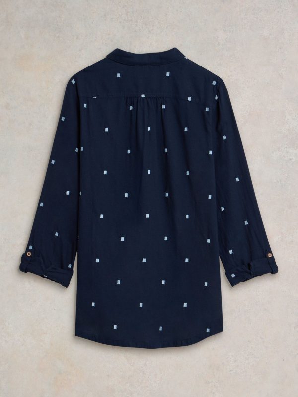 GO8435 White Stuff Dark Blue Sophie Shirt - Image 6