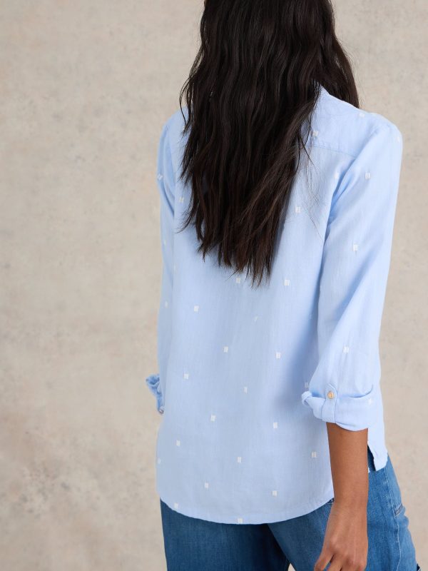 GO8425 White Stuff Blue Sophie Shirt - Image 2