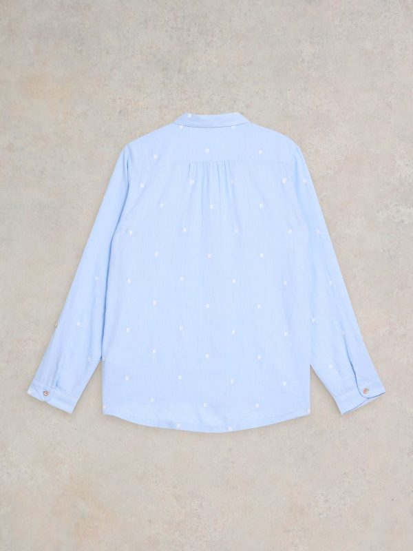 GO8425 White Stuff Blue Sophie Shirt - Image 6
