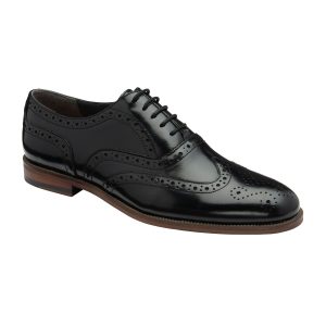 GO8451 Black Mens Leather Lace-Up Brogues