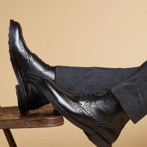 GO8460 Fletcher Leather Black Boots