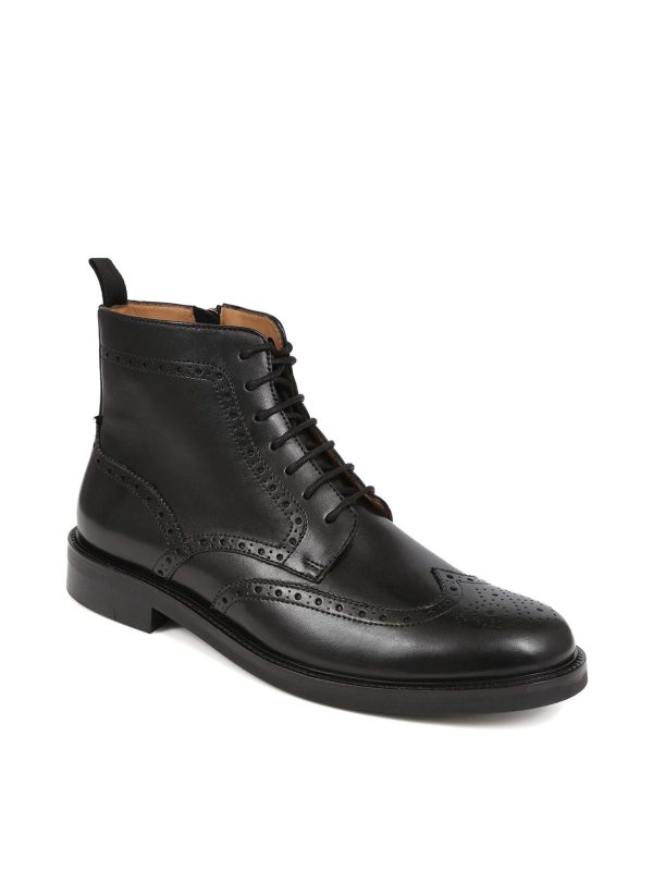 GO8460 Fletcher Leather Black Boots - Image 3