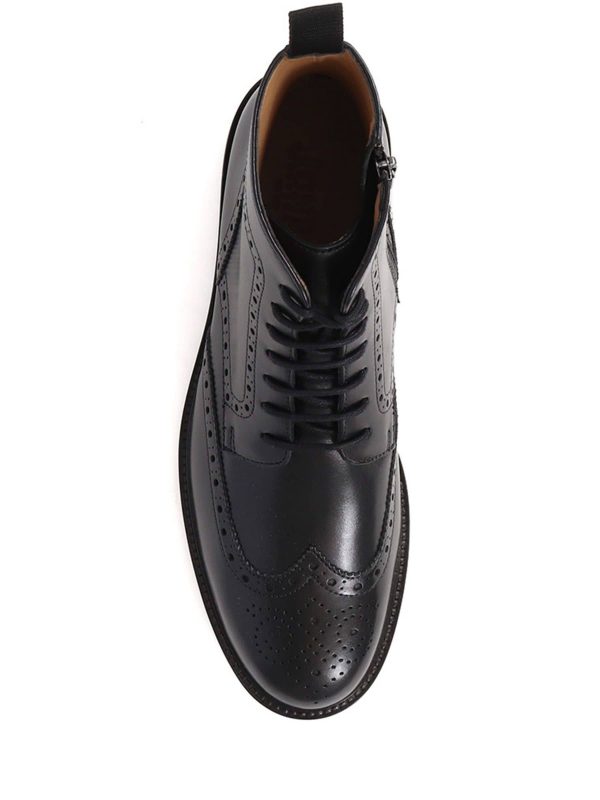GO8460 Fletcher Leather Black Boots - Image 5