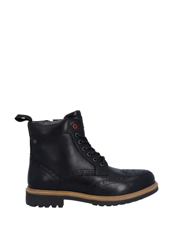 GO8459 Lace Up Ankle Brogue Boots