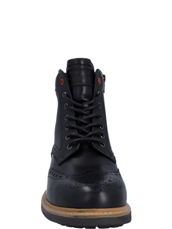 GO8459 Lace Up Ankle Brogue Boots - Image 3