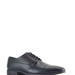 GO8456 Black Toe Cap Brogues Shoes