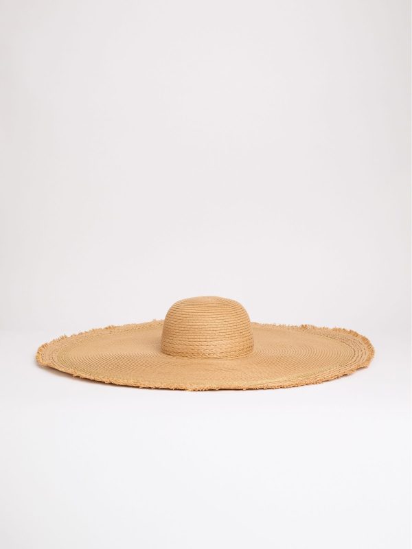 GO8463 Natural Oversize Floppy Raffia Hat - Image 4