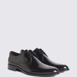 GO8452 Black Romsey Brogues