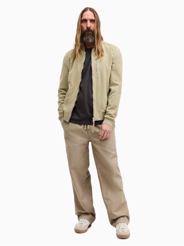 GO8482 Green Kemble Suede Bomber Jacket - Image 3