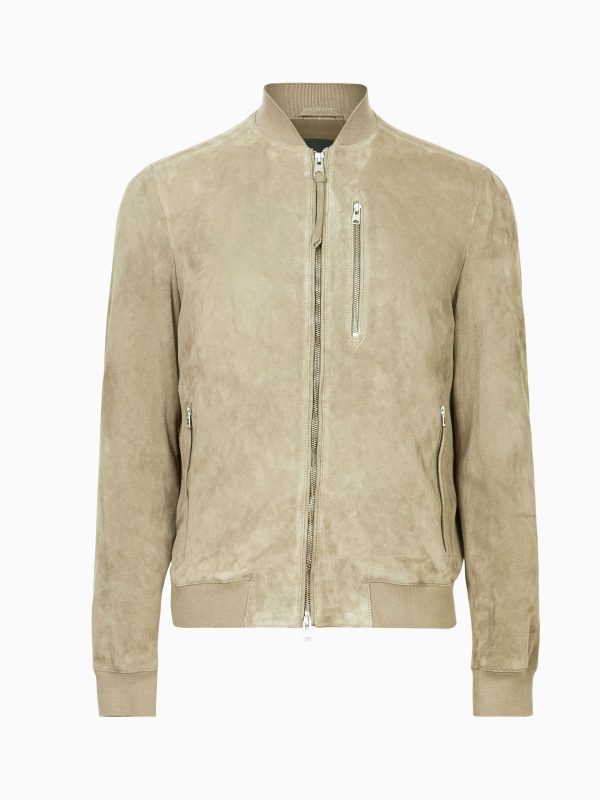 GO8482 Green Kemble Suede Bomber Jacket - Image 6