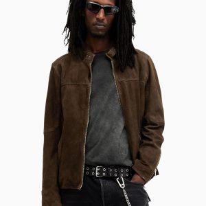 GO8474 Brown Cora Suede Jacket