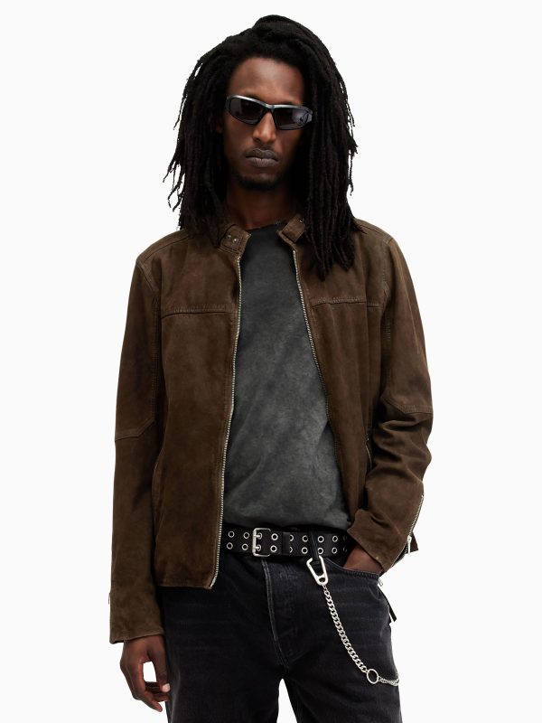 GO8474 Brown Cora Suede Jacket