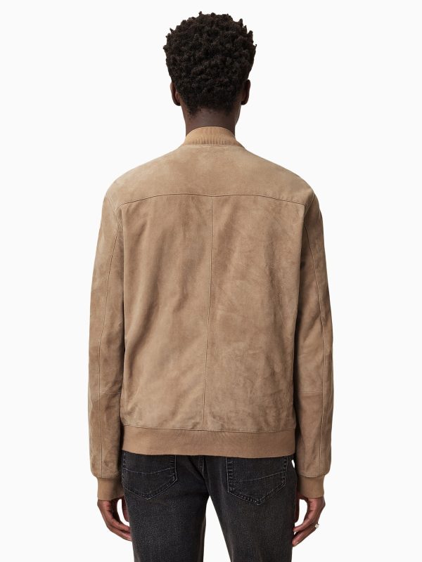 GO8479 Brown Kemble Suede Bomber Jacket - Image 4