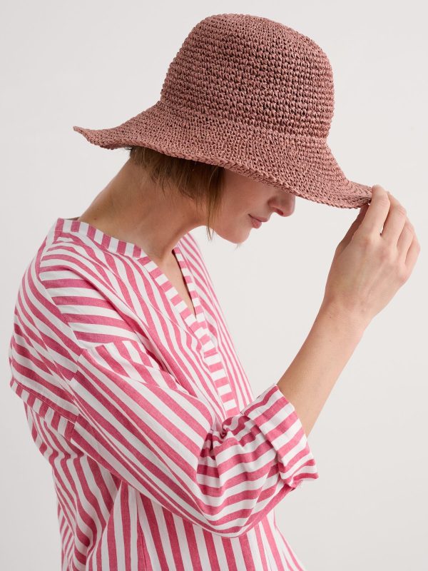 GO8470 Pink Sculpture Garden Hat Light Rose - Image 2